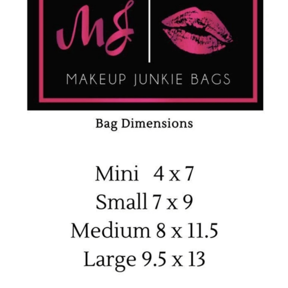Silver Small Make up Junkie Bag - Picture 3 of 3